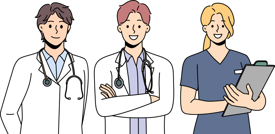 의료진 일러스트